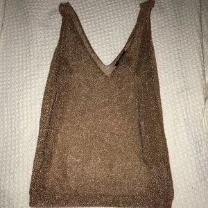 Cute copper woven tank!!